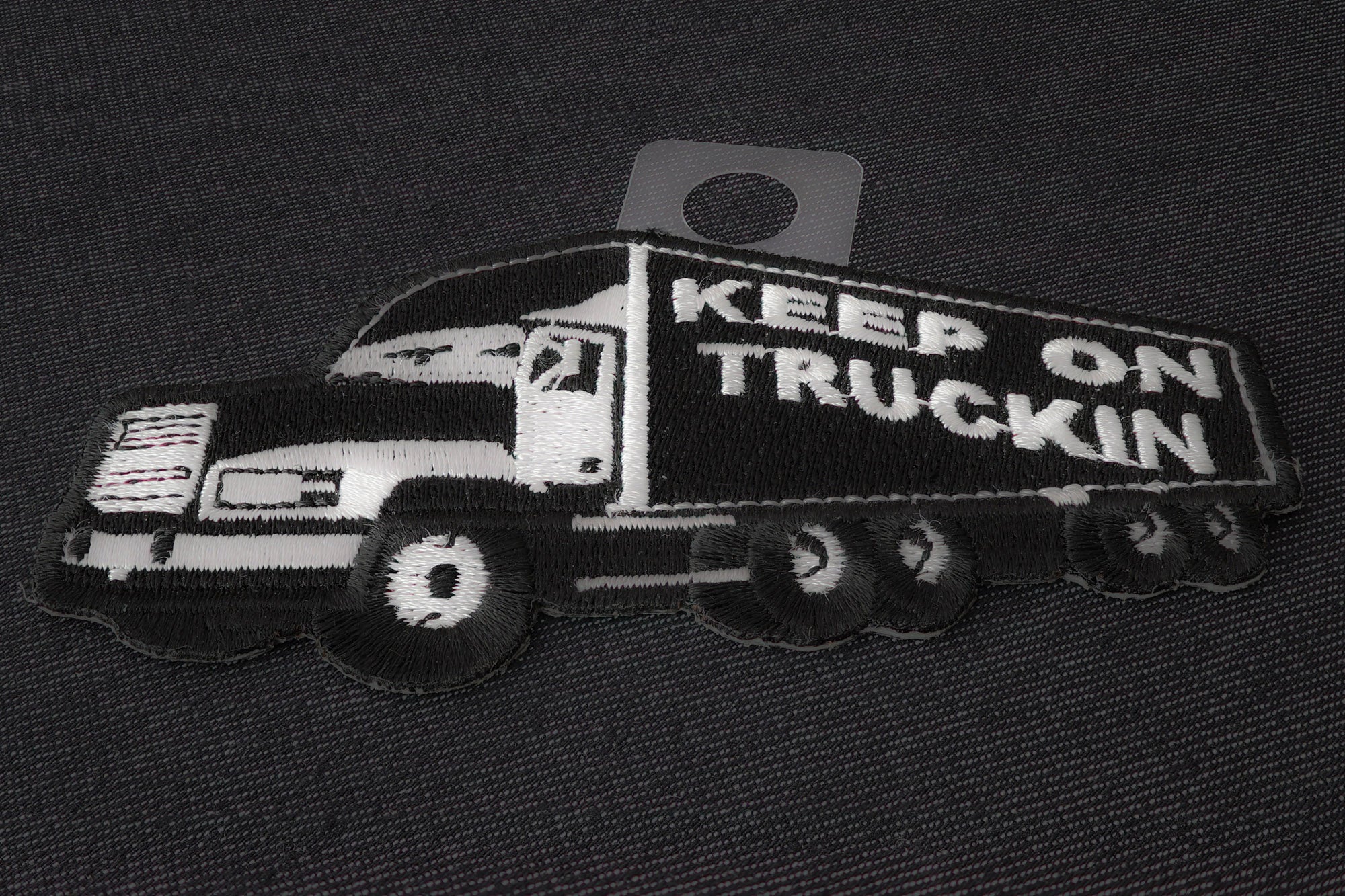 Keep On Trucking Iron-On Patch - Fun and Retro Design for Enthusiasts (  4 x 3 inch )